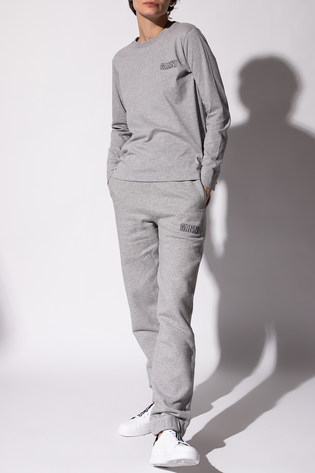 Ganni Sweatpants with logo